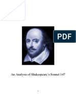 An Analysis of Shakespeare's Sonnet 147