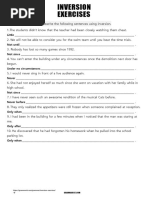 Inversion Exercises with Answers | PDF | Question