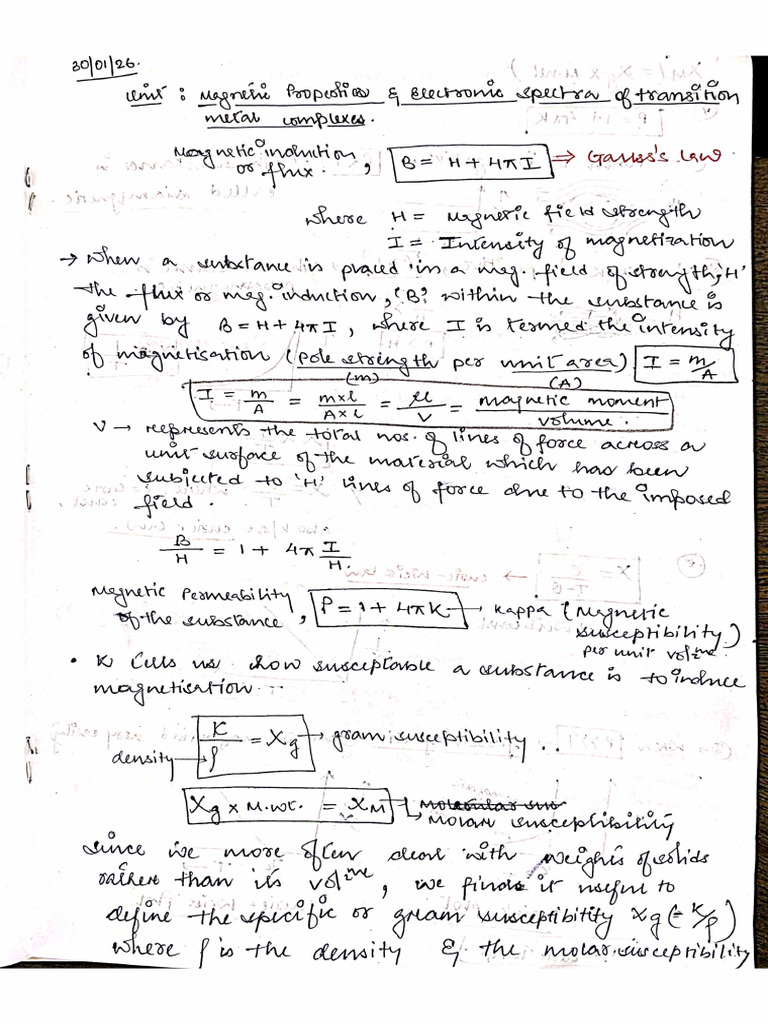 Inorganic chemistry notes | PDF