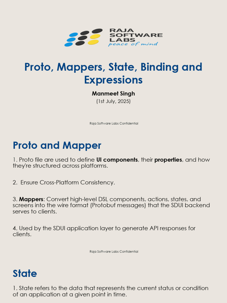 Proto, Mappers, State, Binding and Expressions (1) | PDF | Client ...