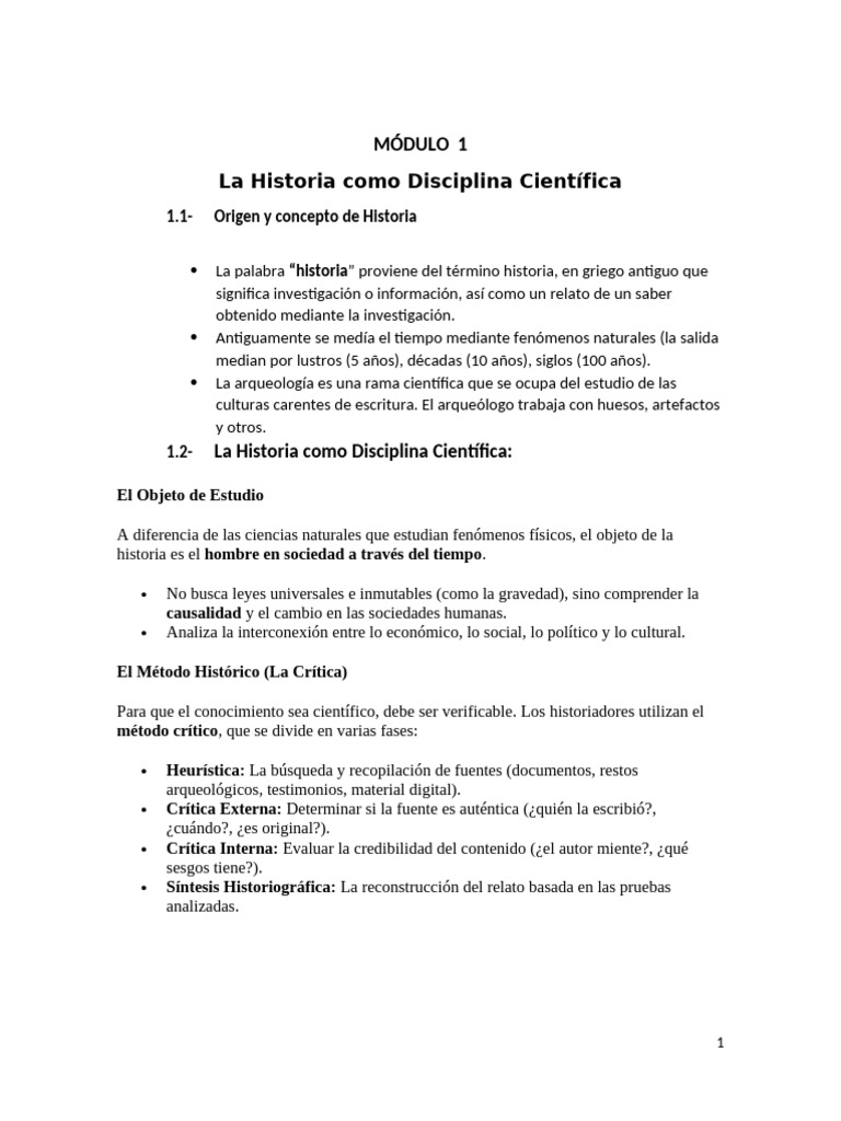 Módulo1 Hist, Discip, y Periodos T.I | PDF | Historiador | Rieles