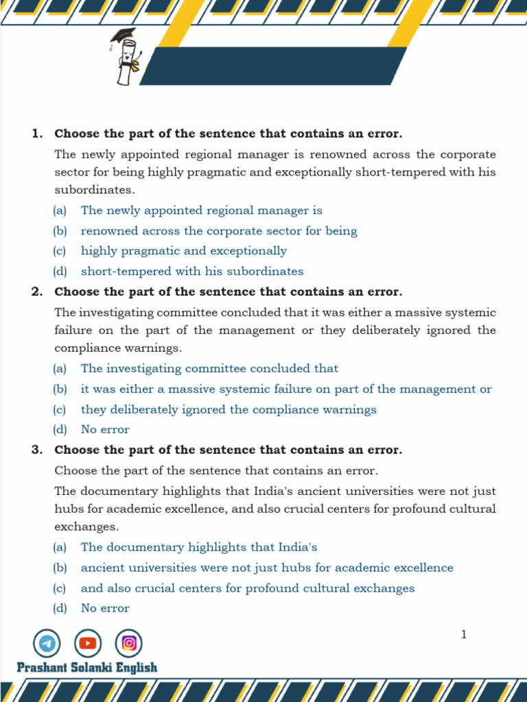 Conjunction Practice Sheet by Prashant Solanki Sir | PDF | Semantics ...