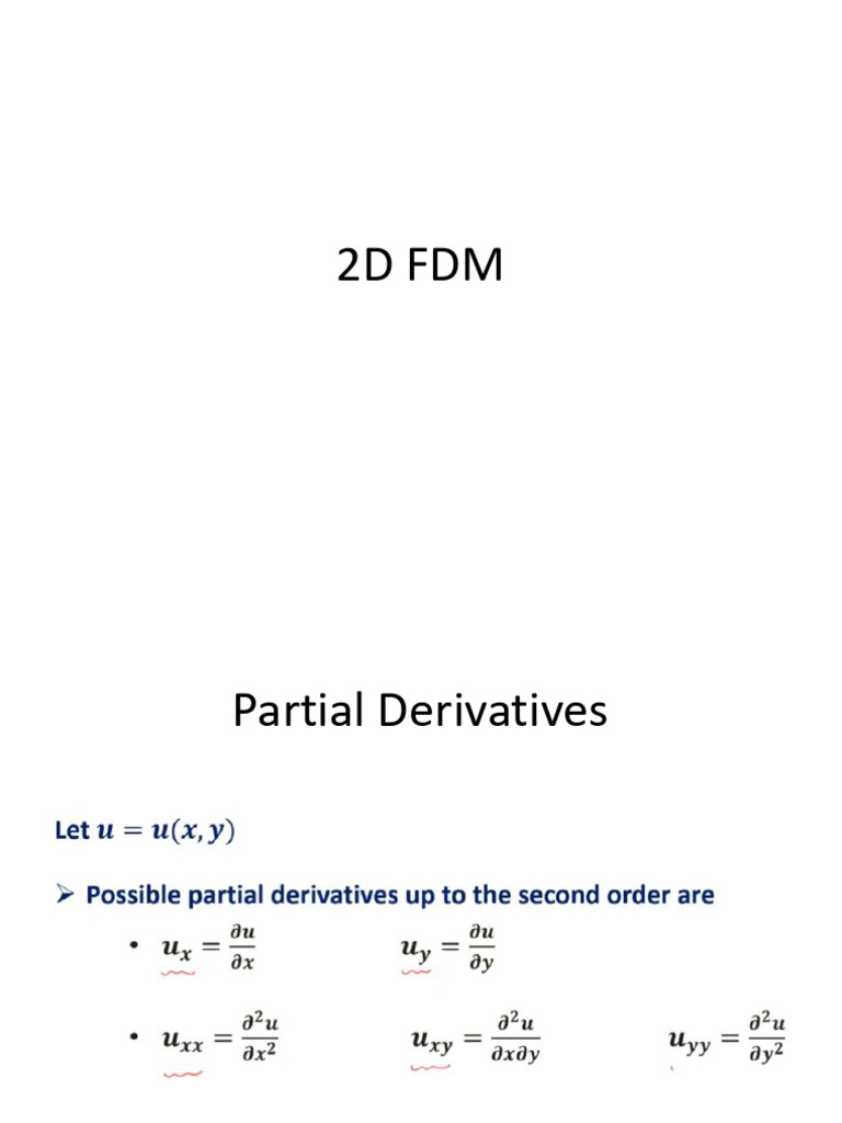 2D FDM Basics | PDF