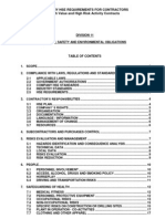 HSE Requirements Contractors High-Risk Projects