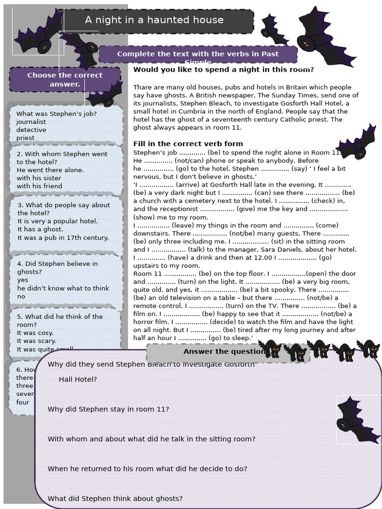 A Night in A Haunted House | PDF