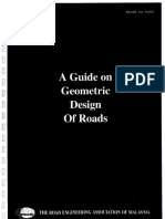 A Guide on Geometric Design of Roads