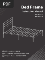 Bed Frame Assembly Instructions | PDF | Furniture