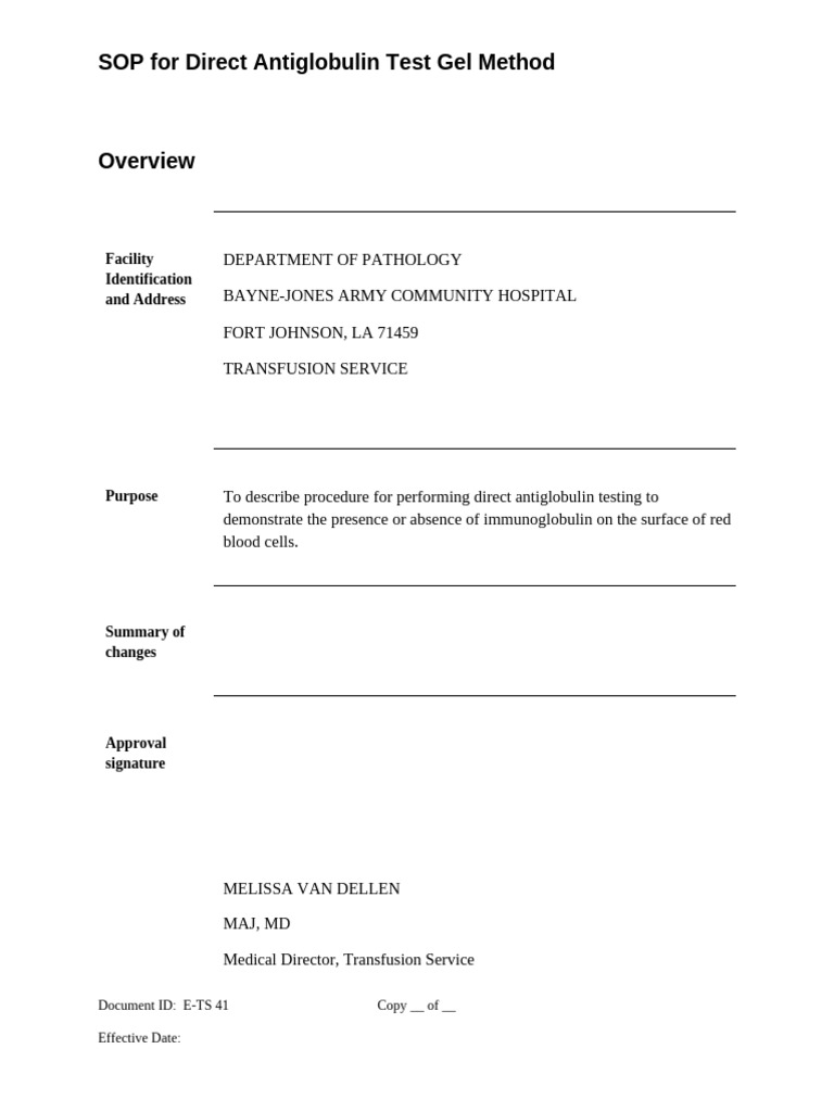 E-TS 41 DAT Gel Method | PDF | Anatomy | Blood