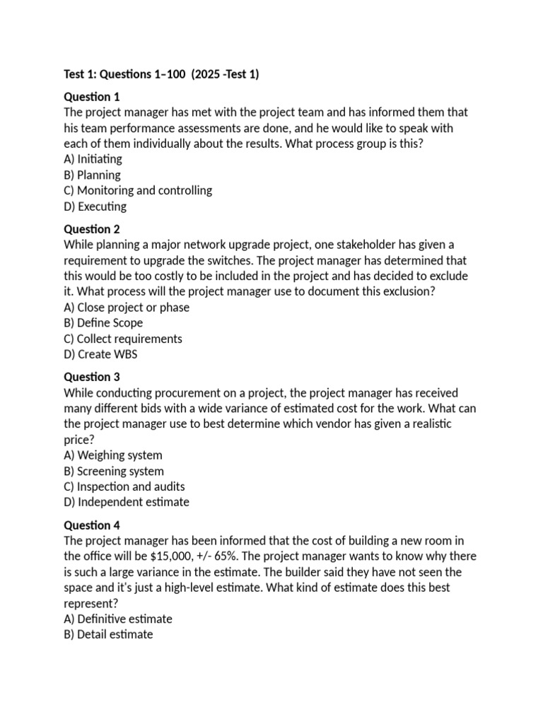 Test 1 | PDF | Agile Software Development