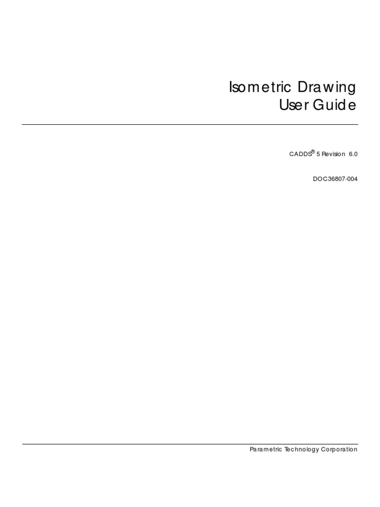 Isometric Drawing User Guide: Cadds 5 Revision 6.0 | PDF | Business