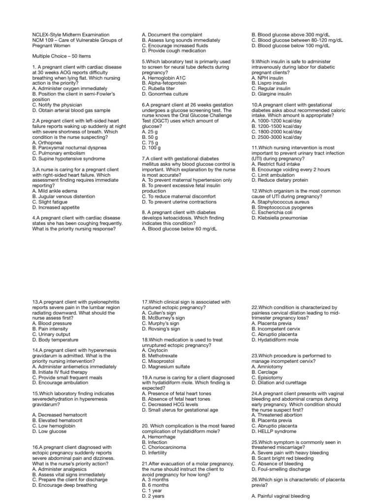 109 unit 1 practice test | PDF
