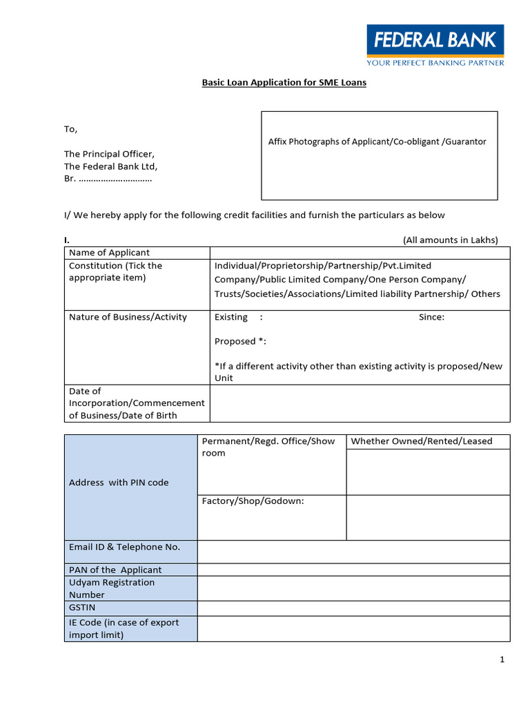 Format of loan application form with checklist | PDF | Banks | Credit