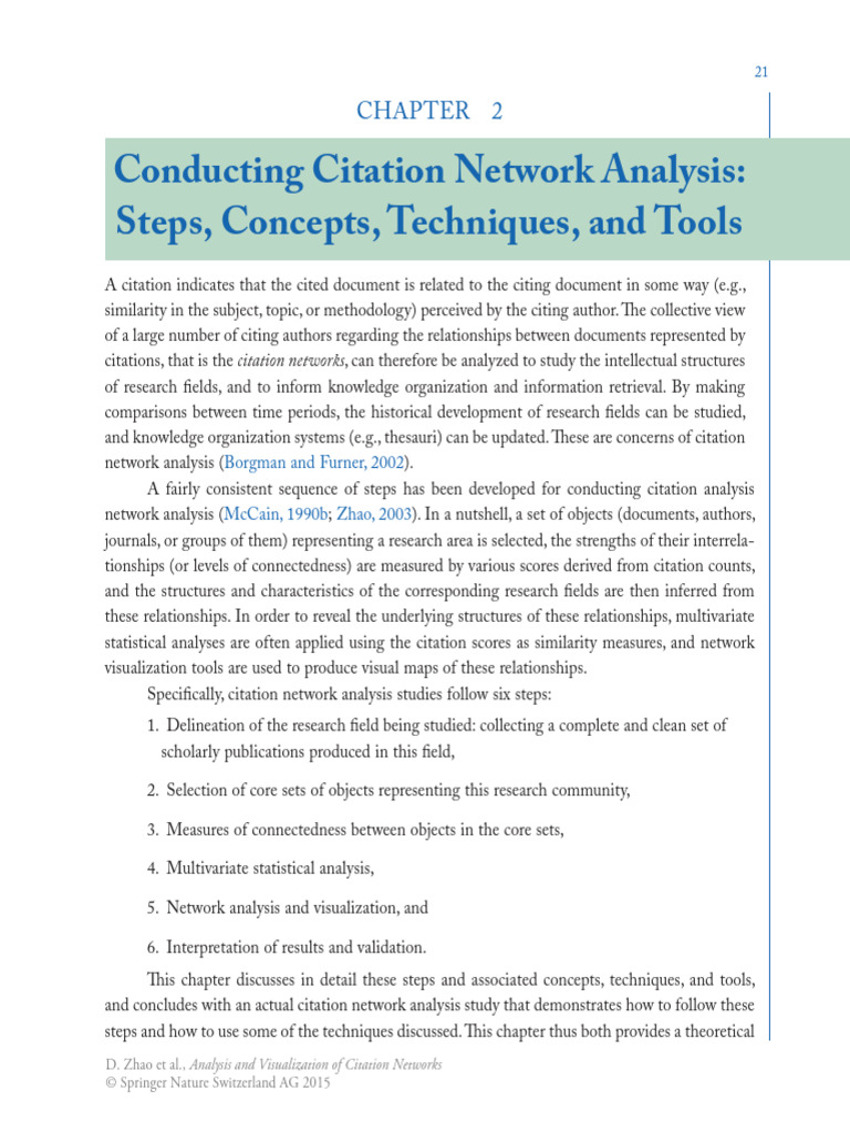Conducting Citation Network Analysis - Steps, Concepts, Techniques, And ...