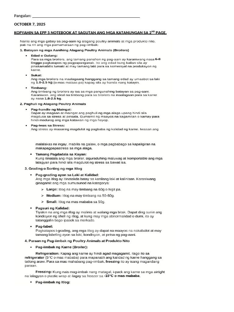 Epp 5 Activity (Oct.6-8) | PDF