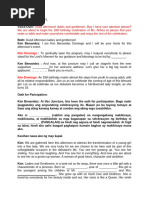 Debutante 18th Birthday Emcee Script | PDF