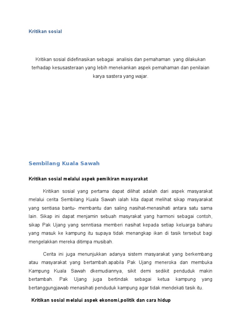 Kritikan Sosial Edit Pdf