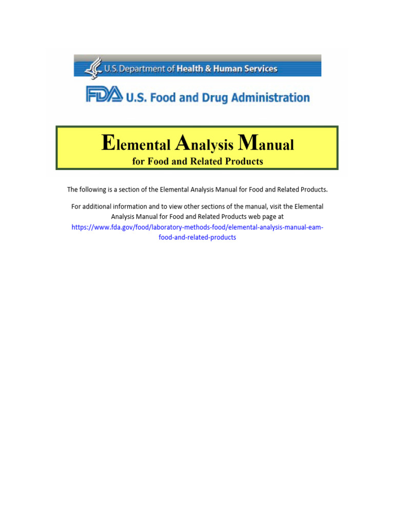 Eam 1-V3 | PDF | Food And Drug Administration | Regulatory Compliance