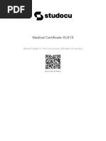 Centrelink Medical Certificate SU415 | PDF | Mental Disorder | Mood ...