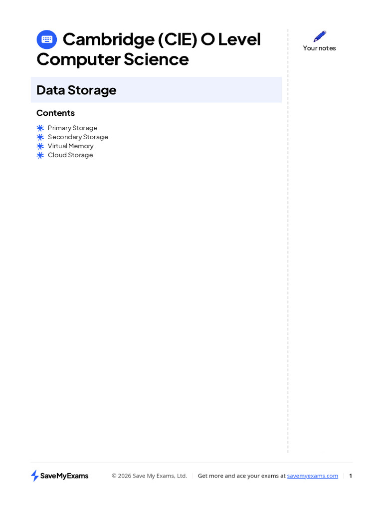 3.3 Hardware -Data Storage by CS Future | PDF | Computer Data Storage ...