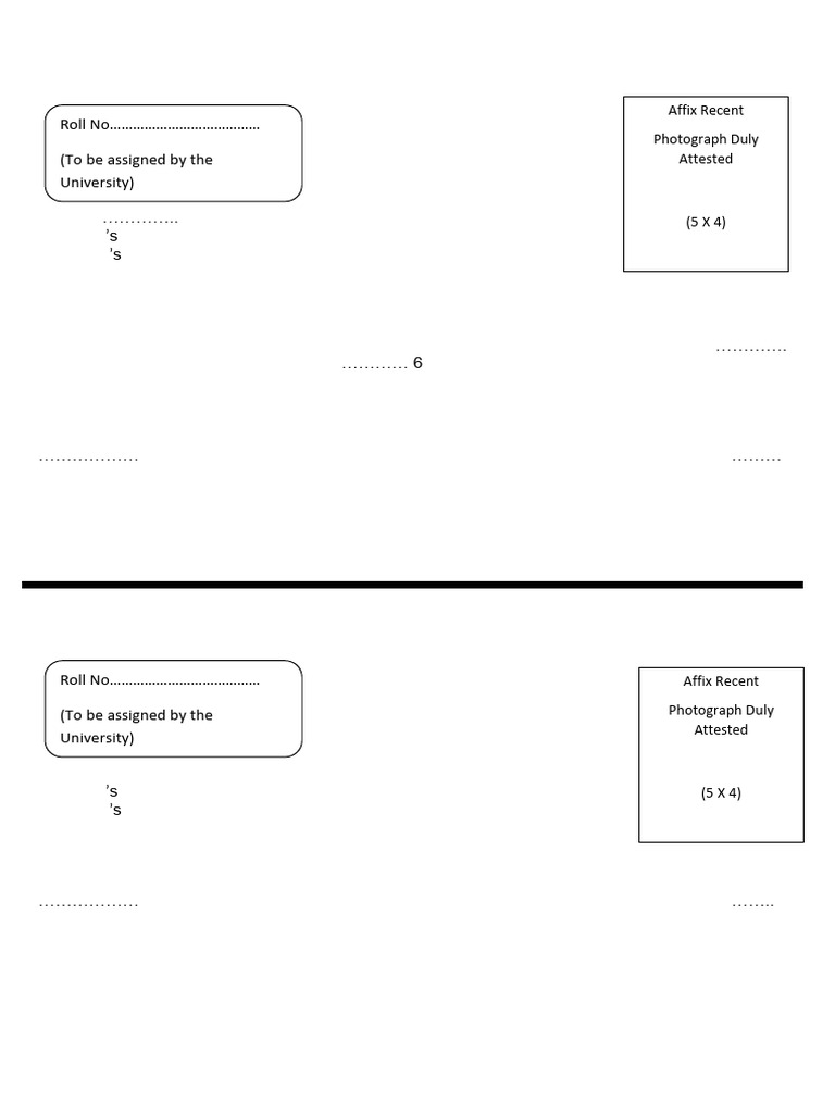 Examination Form | PDF