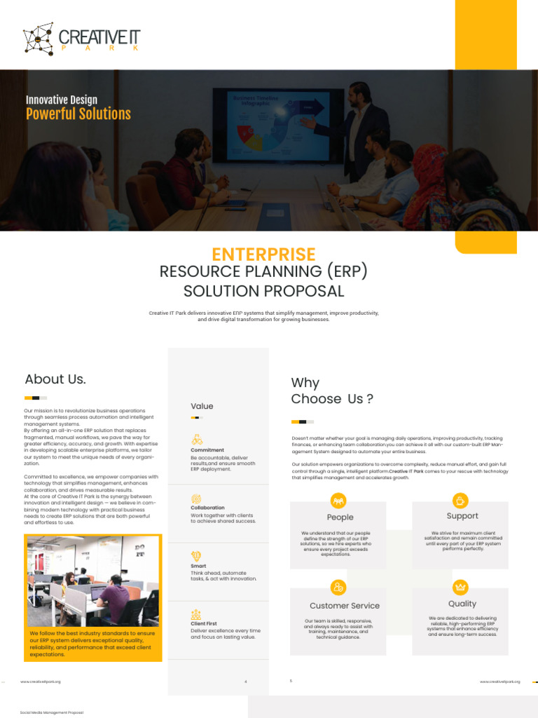 ERP System - Creative IT Park | PDF | Enterprise Resource Planning ...