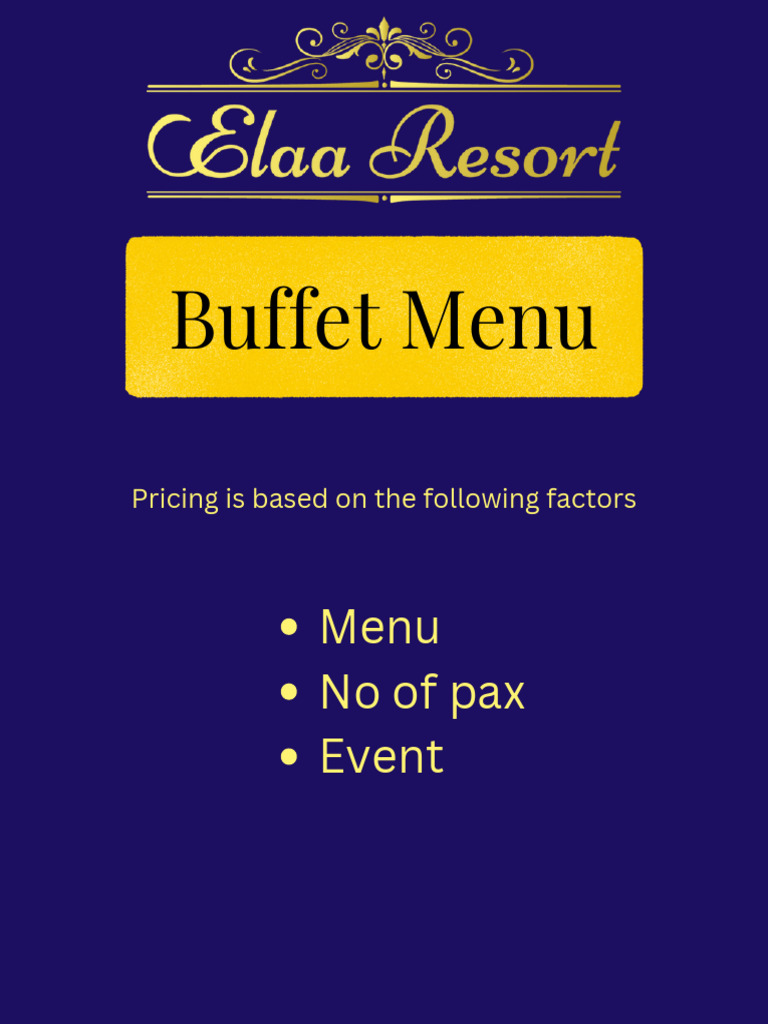Buffet Menu October 2022 | PDF | Chutney | Soup