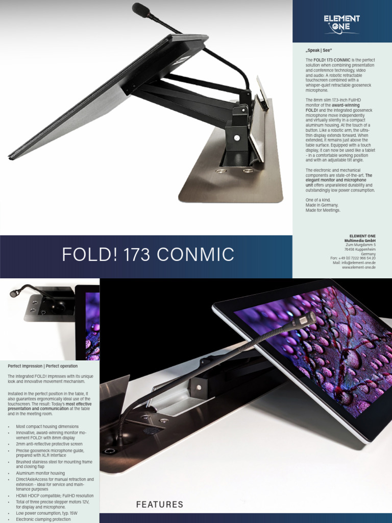 Fold! 173 Conmic by Element One en (1) | PDF | Computer Monitor ...