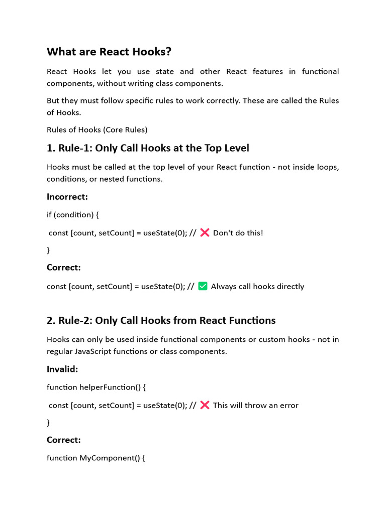 What Are React Hooks | PDF | Software Engineering | Computing