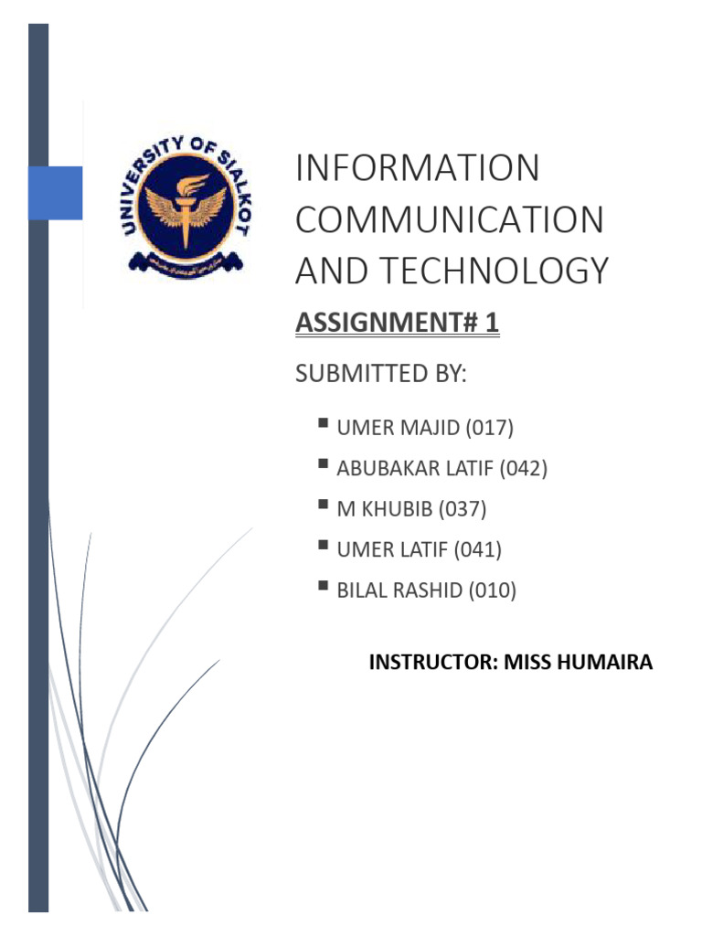 ICT Assignment No 1-2 | PDF | Integrated Circuit | Personal Computers