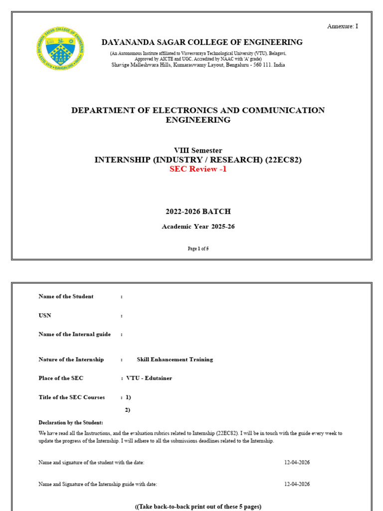 CIE1 SEC as Per Vtu Format | PDF | Cognition | Intelligence