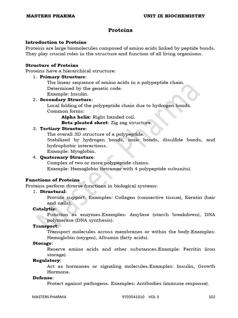 Unit IX Biochemistry TOPICS_e89a843a 36ee 472c Af0f a8ad8b74430b | PDF ...