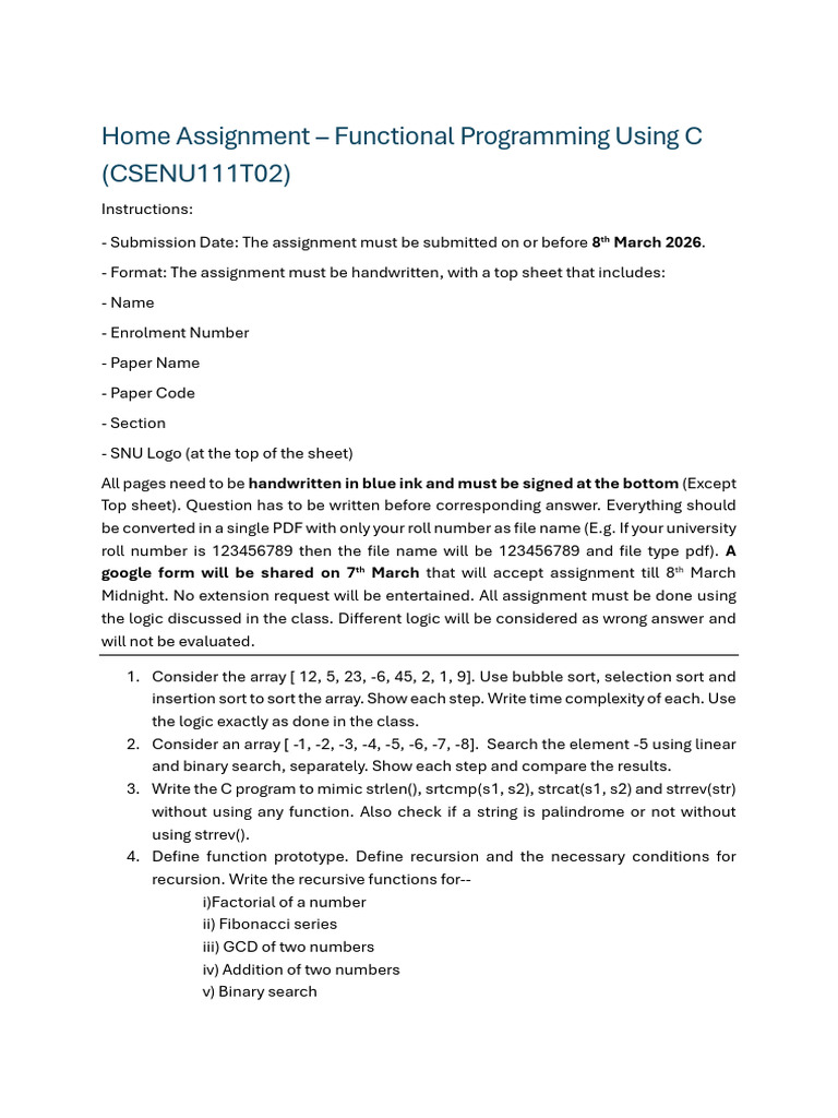 Home Assignment C | PDF