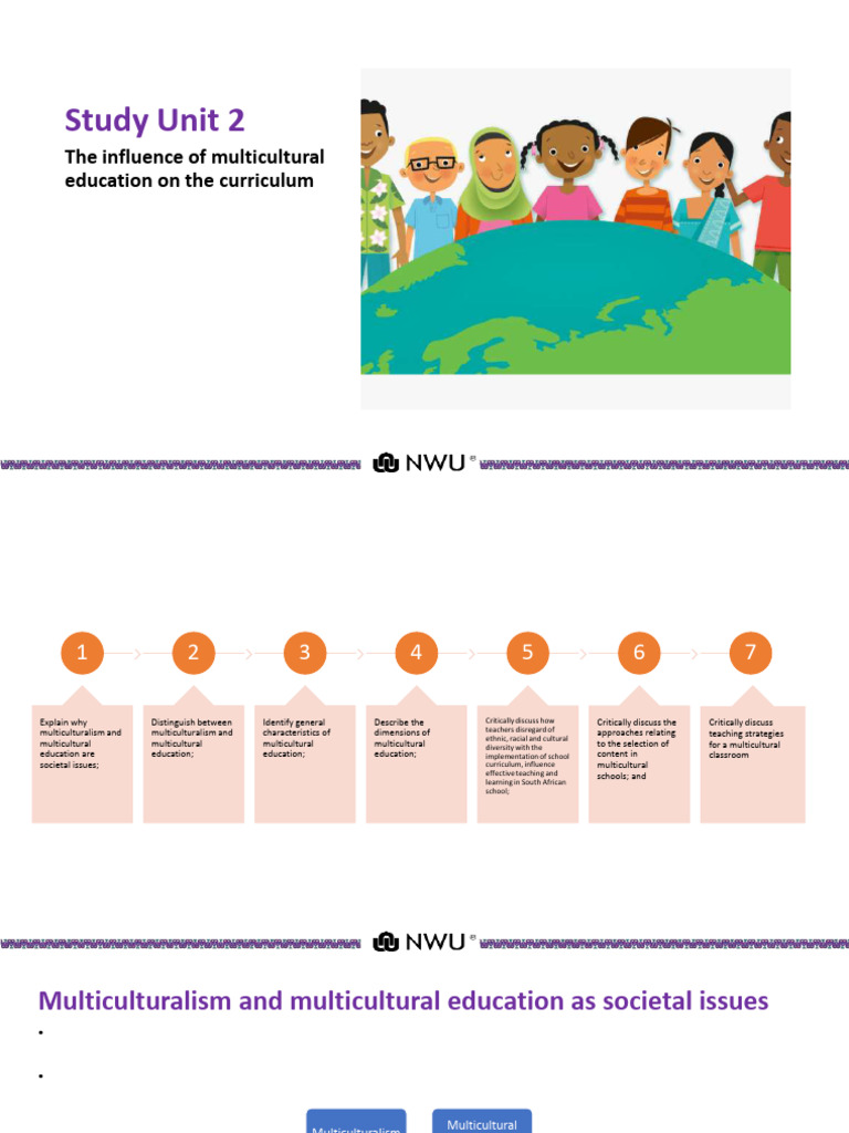 Study Unit 2 the Influence of Multicultural Education on the Curriculum ...
