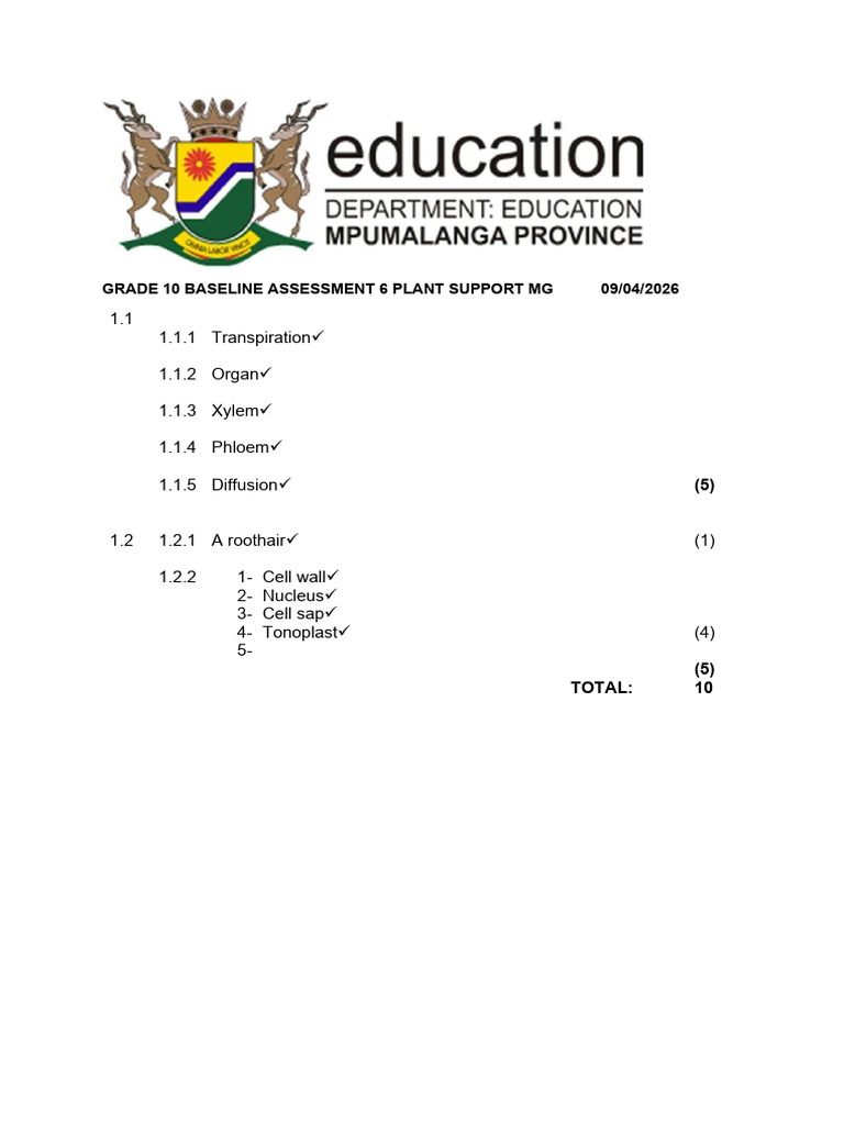 Understanding Life Science Grade 10 PDF | PDF