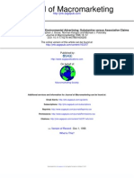 1996 - Carlson - An International Comparison of Environmental Advertising Substantive Versus Associative Claims