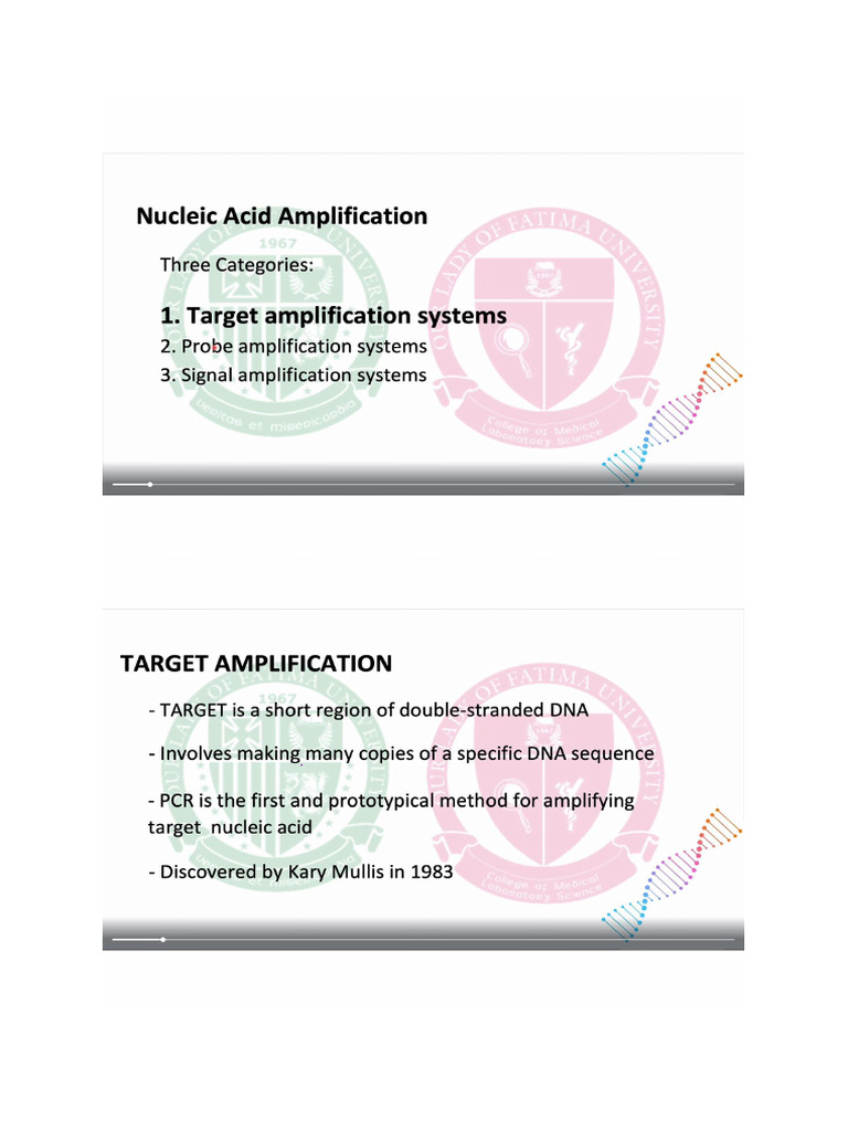 Nucleic Acid Amplification | PDF