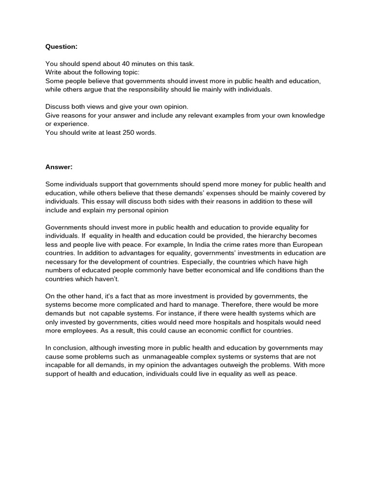 Writing Task 2 | PDF