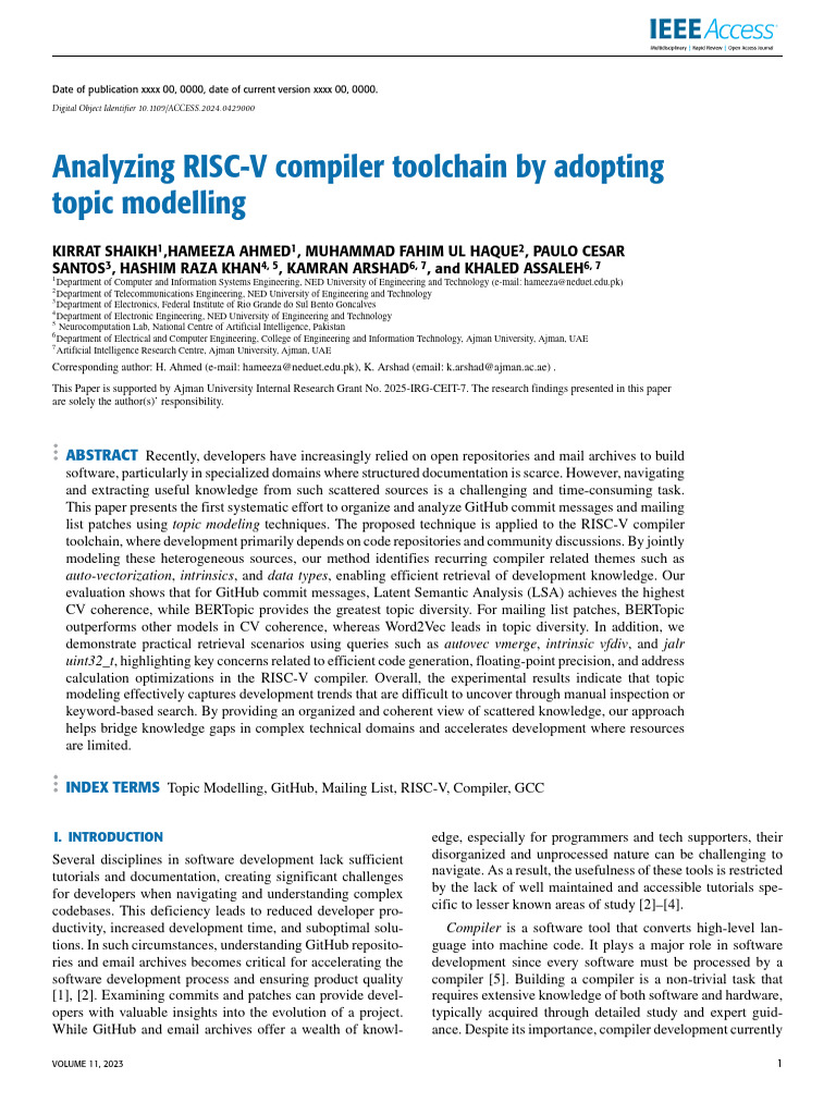 Analyzing RISC-V Compiler Toolchain by Adopting To | PDF | Information ...