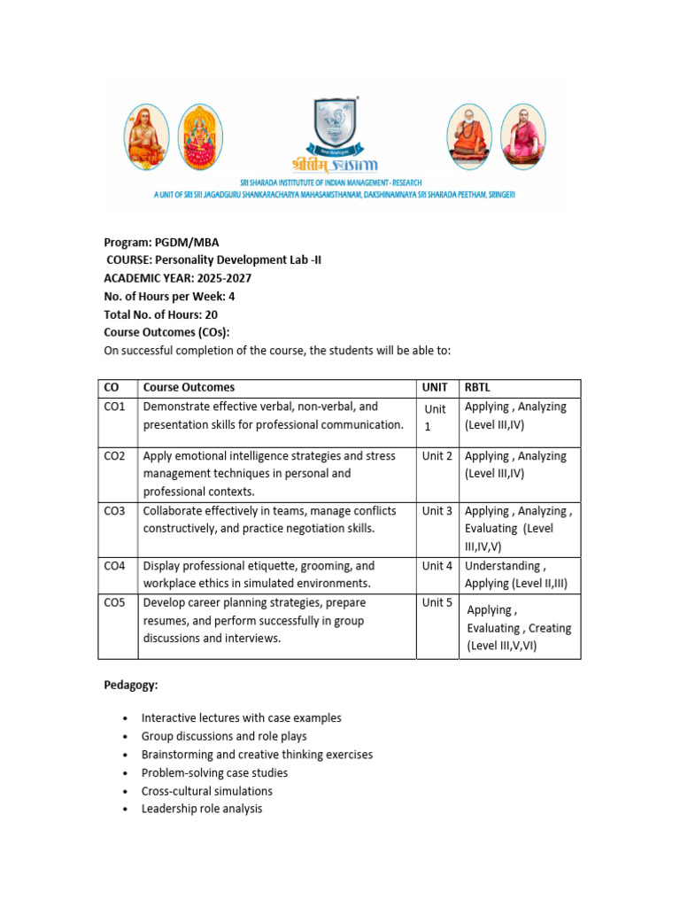 Personality Development Lab II | PDF | Emotional Intelligence | Negotiation