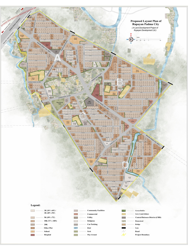 Rupayan Padma City Layout | PDF