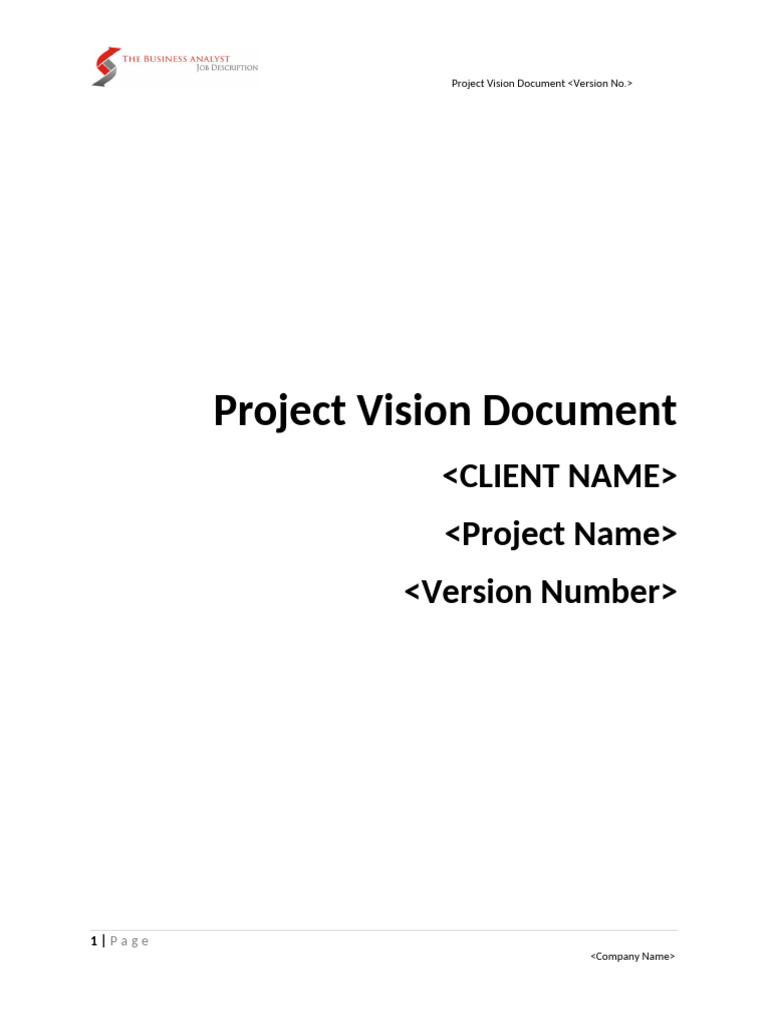 Project Vision Document | PDF | Computing