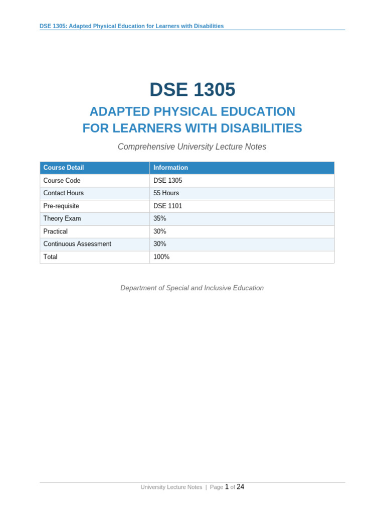 DSE1305 Comprehensive Notes | PDF | Educational Assessment ...