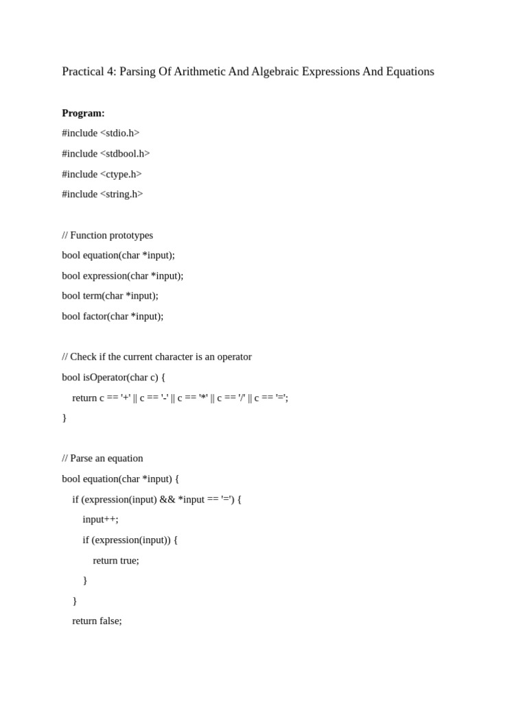 Ex 4 | PDF | Boolean Data Type | Equations