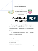 Nursing Research-Appendix F - Certificates