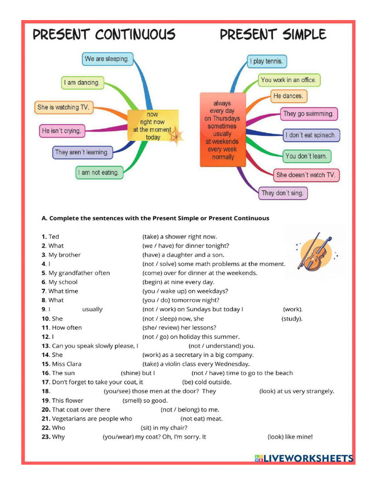 Present Worksheet | PDF