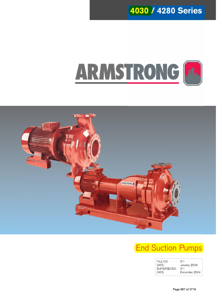Chilled Water Pump - Catalogue | PDF