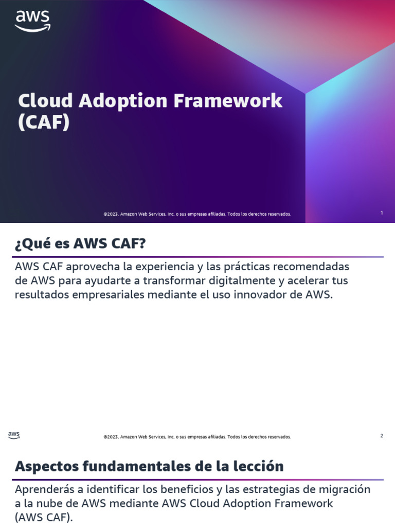 Cloud Adoption Framework CAF Rsepv220sg20cloudadoptframe | PDF