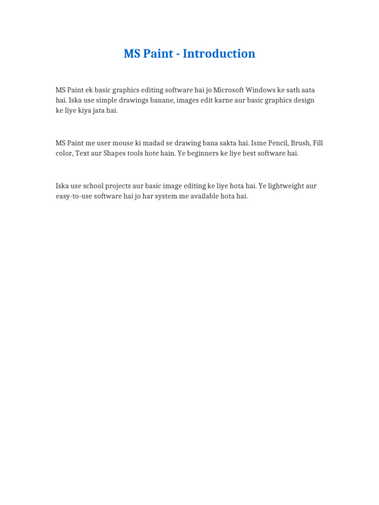 MS Paint Document 1 | PDF