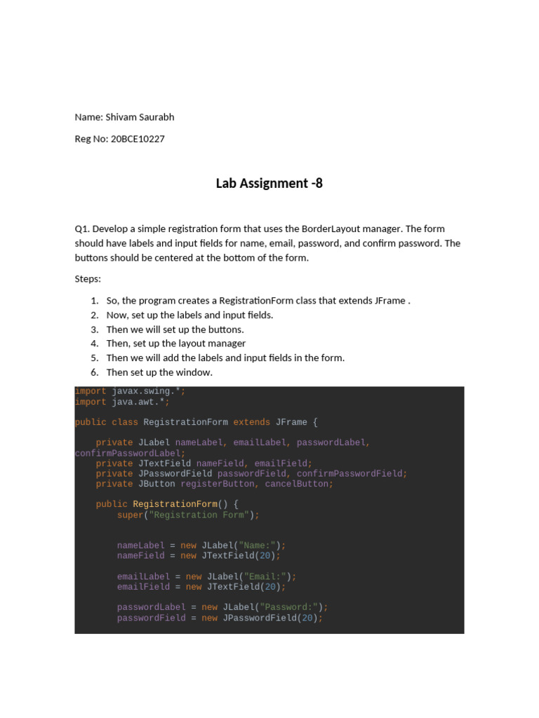 Lab Assignmnet-8-20BCE10227 | PDF | Computing | Computer Programming
