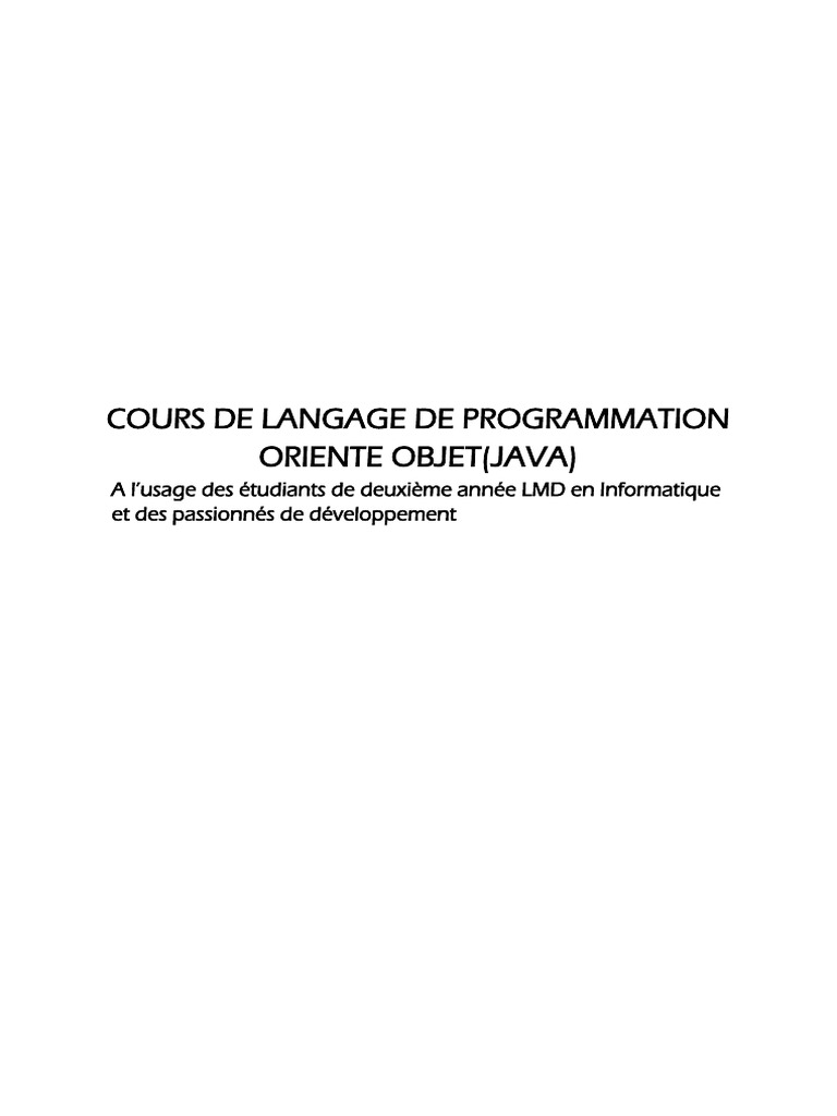 Java Onji Ok-1 | PDF | Java (Langage de programmation) | Machine virtuelle